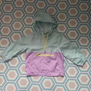 Toddler girls Light weight pullover rain jacket
